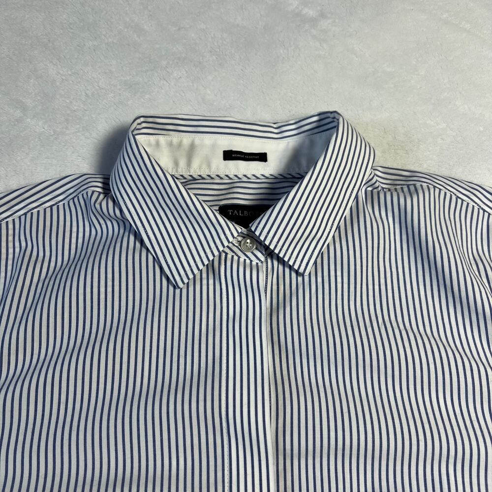 Talbots Stripe Wrinkle Resistant Button Up Shirt … - image 3